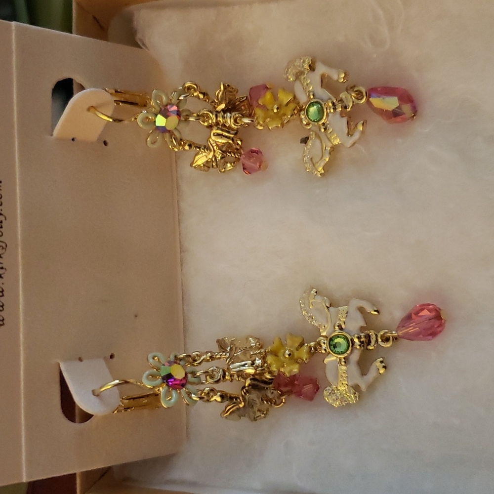 Carousel inspired earrings - Kirks Folly